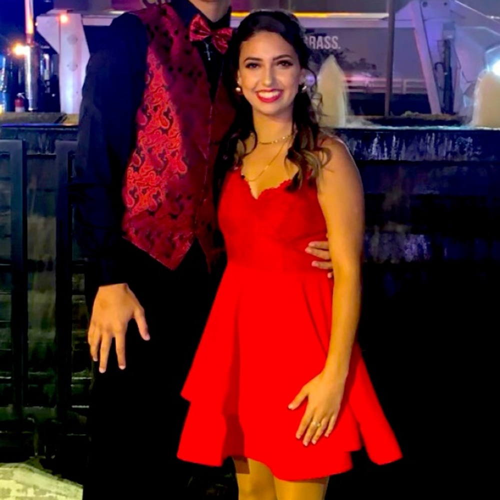 Red HOCO dress